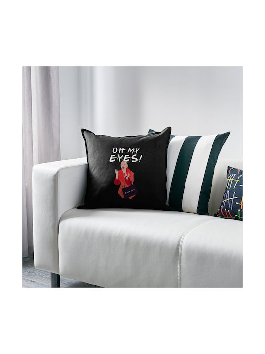 Koupakoupa Sofa Cushion Friends Oh My Eyes Phoebe 100% Cotton Black 50x50cm