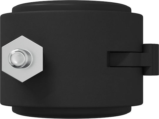 vidaXL Möbelrad Polypropylen Büro mit Rädern Schwarz und Silber 3,78x4x3,78cm 12 Stück