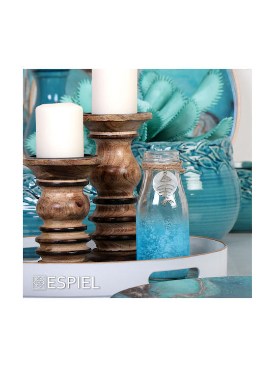 Espiel Decorative Vase Transparent 6.2x6.2x15.3cm