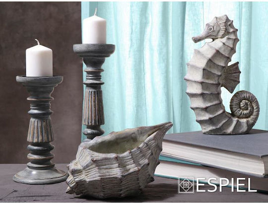 Espiel Διακοσμητικός Ιππόκαμπος από Τσιμέντο 22x8.5x31.5cm