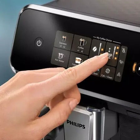 Philips Series 2300 Αυτόματη Μηχανή Espresso 1500W Πίεσης 15bar με Μύλο Άλεσης Γκρι EP2339/40