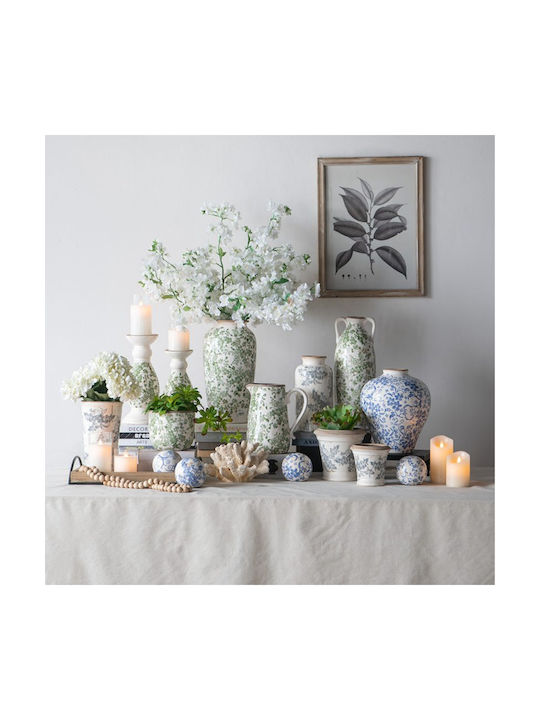 Artekko Decorative Vase Aurelion White 19.5x19.5x37cm