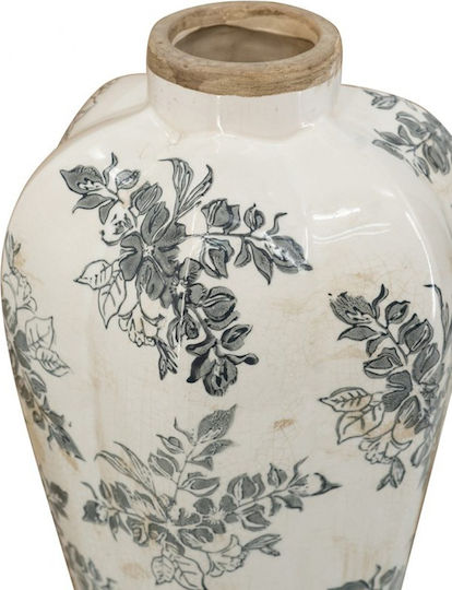 Artekko Decorative Vase Aging White 20.5x20.5x34.5cm