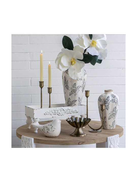 Artekko Decorative Vase Aging White 20.5x20.5x34.5cm