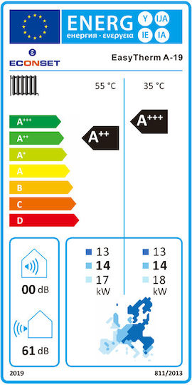 Econset EasyTherm Single Phase Heat Pump 18.8kW 55°C Monoblock