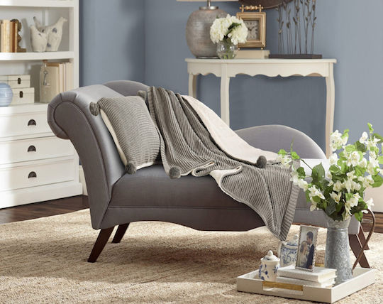 Liolios Home Gilda Sofa Blanket 130x170cm Gray Liolios Home Gilda Sofa Blanket 130x170cm Gray