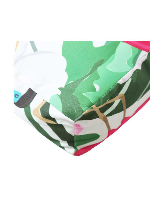 vidaXL Waterproof Bench Cushion with Backrest Pallet Oxford Multicolour 2 Pieces 110x58 cm