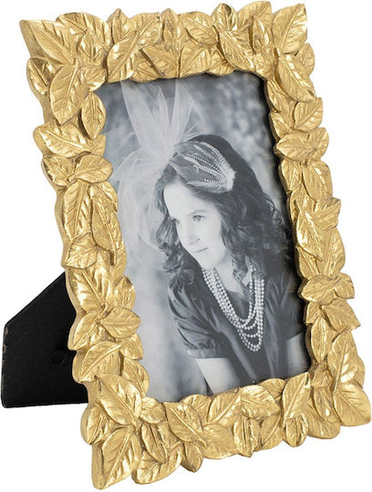 Artekko Plastic Photo Frame with Gold Frame
