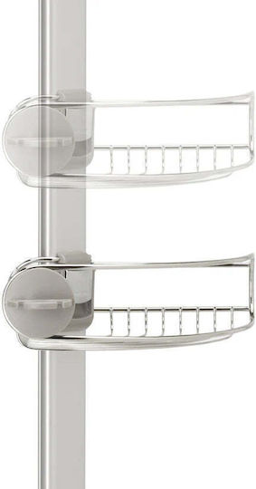 Simplehuman Boden Badezimmerregal Metallisch 23.88x30x274.07cm