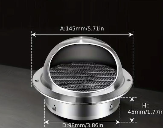 Vent Louvers 10x10cm Round