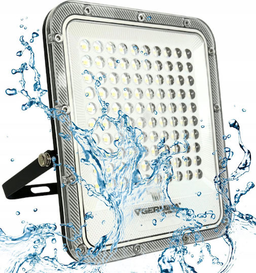 Germina Στεγανός Προβολέας LED 300W Ψυχρό Λευκό 5000K IP65