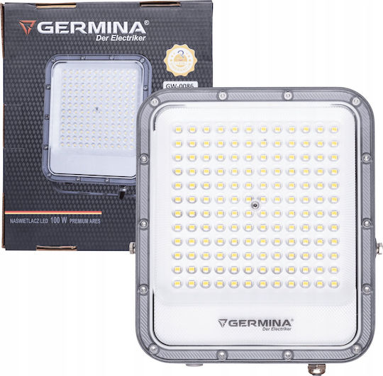 Germina Waterproof LED Floodlight 100W Cold White 5000K IP65