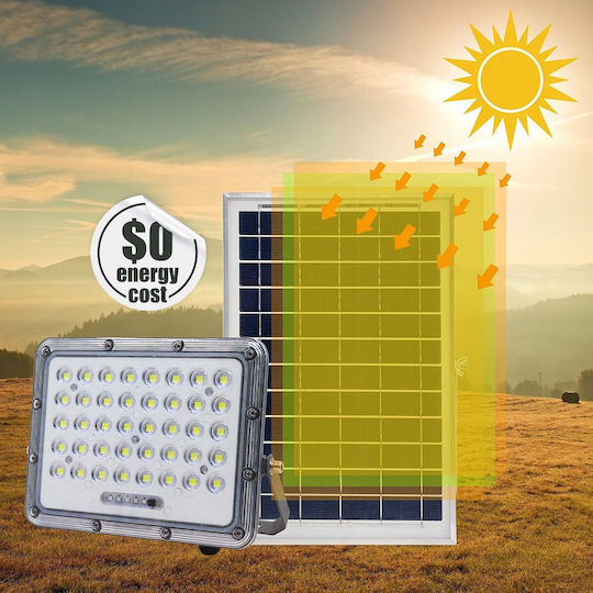 Floodlight Waterproof Solar LED Flood Light 40W Cold White 6000K IP65
