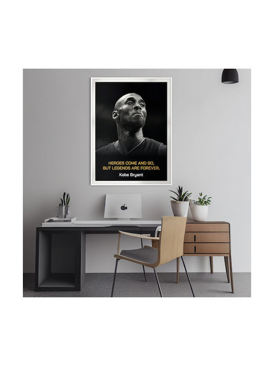 Poster NBA Kobe Bryant Snk289 30cm x 40cm Black Wooden Frame