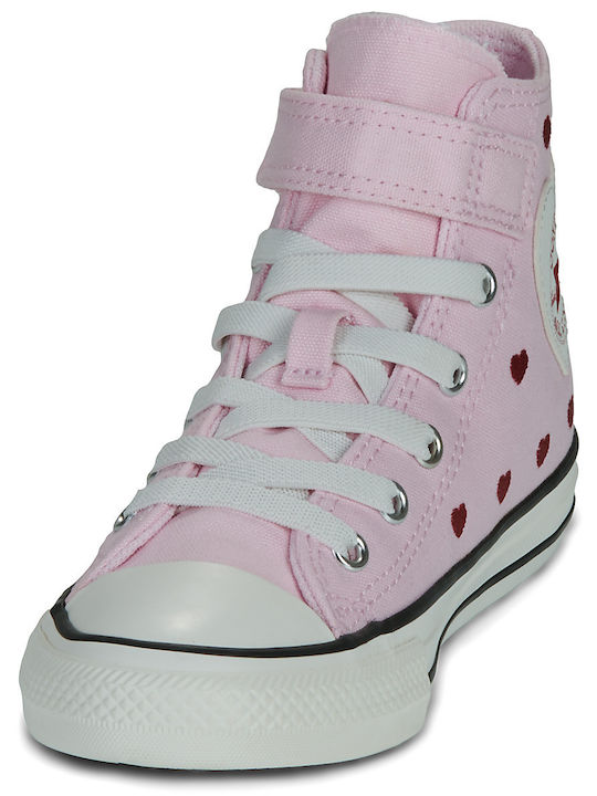 Chuck Taylor All Star Chuck Taylor All Star Kinder Sneakers Hoch mit Klettverschluss Rosa