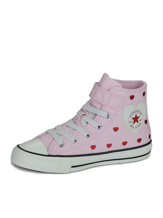 Chuck Taylor All Star Chuck Taylor All Star Kinder Sneakers Hoch mit Klettverschluss Rosa