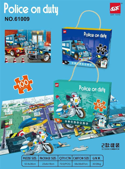 Kinderpuzzle Polizei