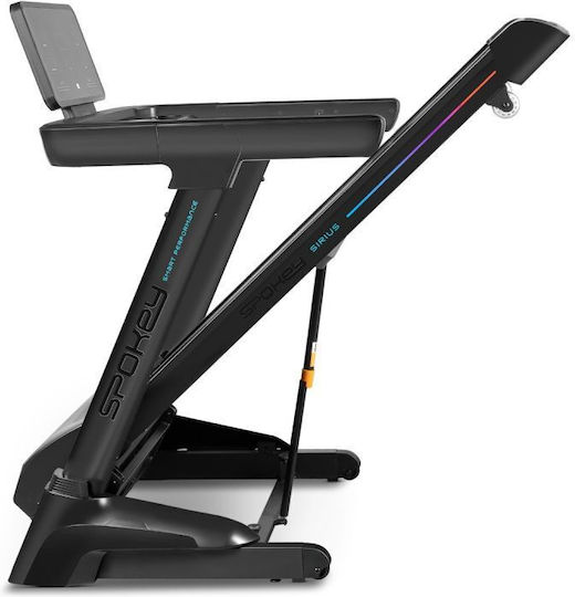 Spokey Sirius Foldable Electric Treadmill 140kg Capacity 3.5hp