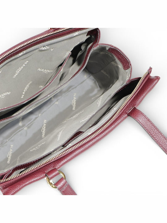 Leather Women's Bag Shoulder Burgundy