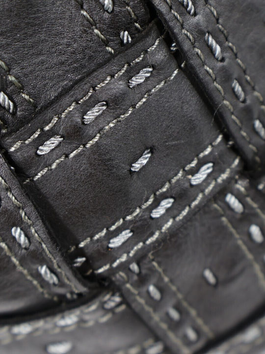 Leder Damenhandtasche Schulter / Handtasche Schwarz