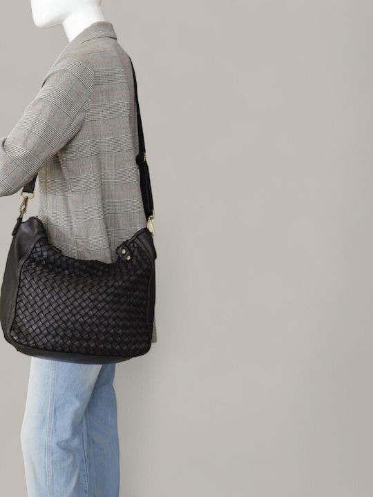 Leather Women's Handbag Shoulder Bag Black