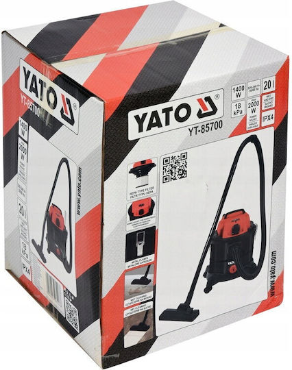Yato Aspirator Lichide / Solide 1400W Recipient 20lt