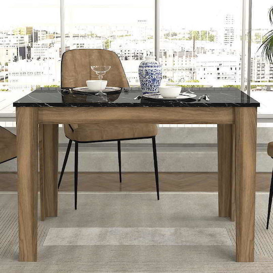 Darlen Κουζίνας Καρυδί - Μαύρο Εφέ Μαρμάρου 110x72x74εκ. Darlen Κουζίνας Καρυδί - Μαύρο Εφέ Μαρμάρου 110x72x74εκ.