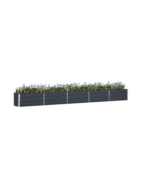 vidaXL Γλάστρα Μεταλλική Ανθρακί 480x50x45εκ.