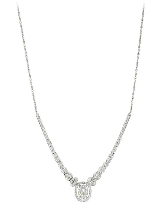 Senzio Belibasakis Halskette aus Weißgold 14K Senzio Belibasakis Halskette aus Weißgold 14K