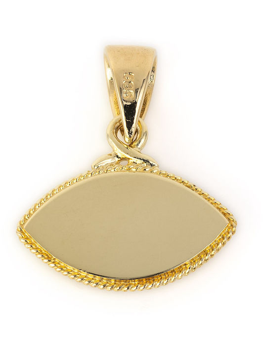 George Art Jewels Byzantine Eye Charm in 14K Gold