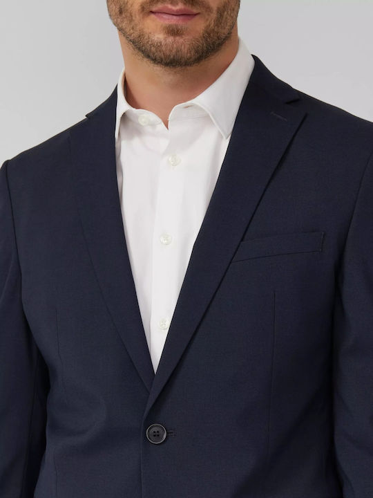 Ανδρικό Σακάκι με Στενή Εφαρμογή Dark Navy