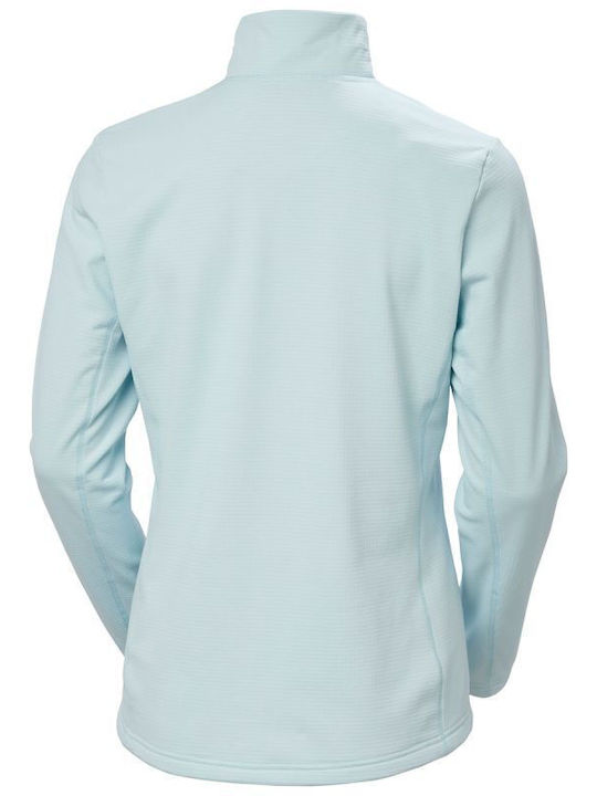 Versalite 12 Winter Women's Fleece Blouse Hiking with Zipper Light Blue