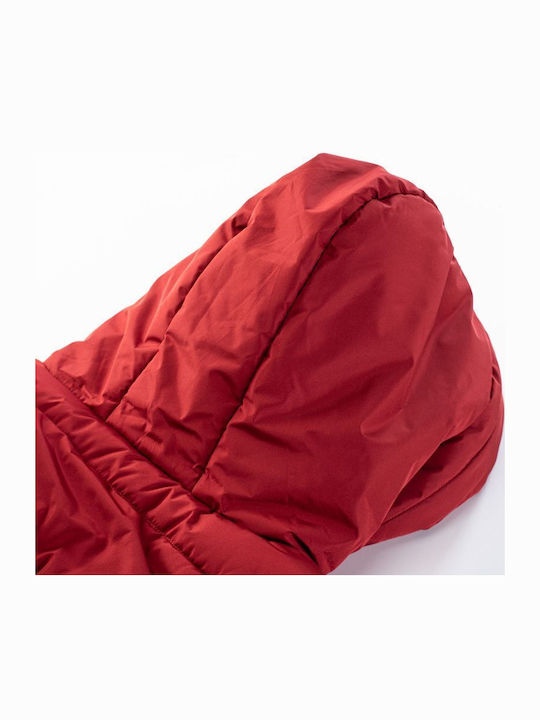 Winter Jacket Puffer Windproof Red