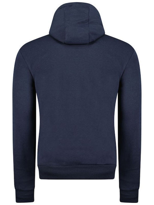 Herren Fleecejacke mit Kapuze Navy