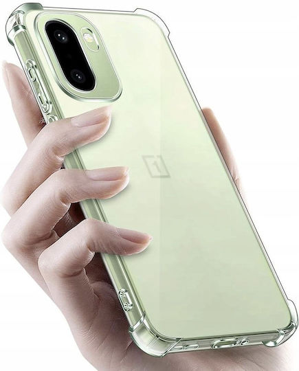 Techsuit Stoßfeste Rückseitenhülle aus Silikon Transparent für OnePlus 15R