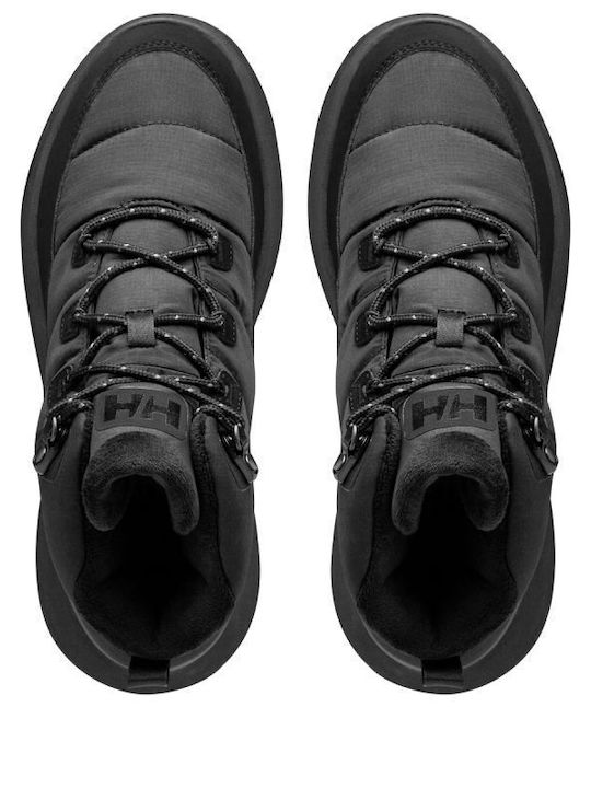 Synthetic Leather Snow Boots with Rubber / Laces Turquoise