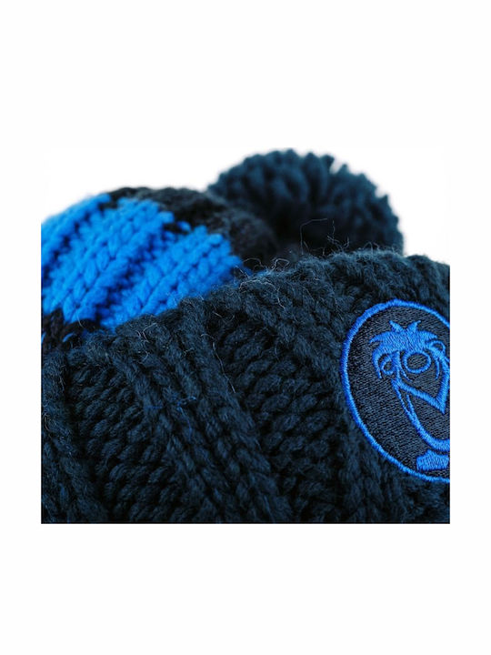 Kinder Mütze Gestrickt Marineblau