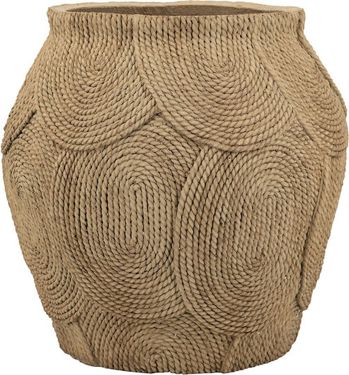 Artekko Cement Plant Pot Concrete Brown