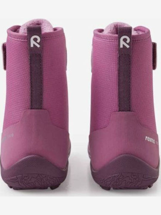 Kids Boots with Hoop & Loop Closure Purple