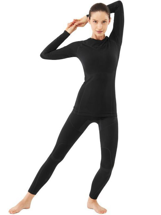Viking Damen Thermo Set Schwarz