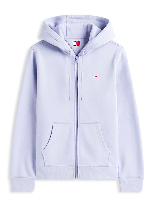Flag Women's Sweatshirt Jacket Hooded Purple
