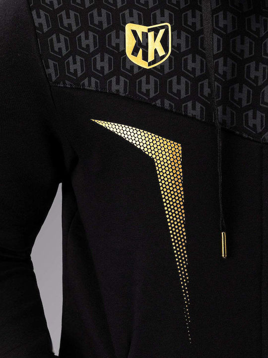 Sweatshirt with Hood Black/gold