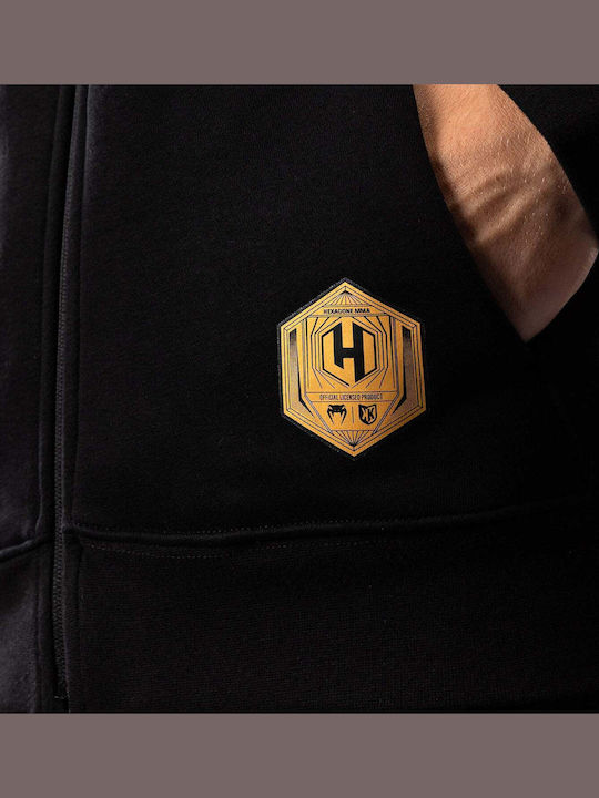Sweatshirt with Hood Black/gold