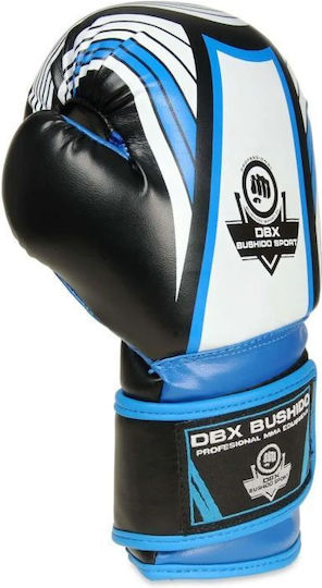 DBX Bushido Kids Boxing Gloves made of Synthetic Leather for Match Blue