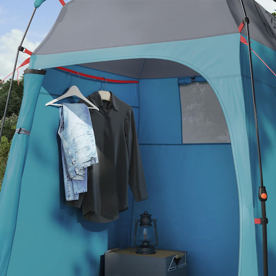 vidaXL Summer Camping Tent Toilet Blue 160x160x227cm