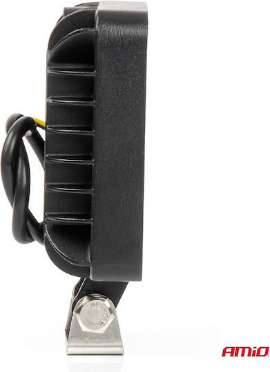 Amio Led Λάμπα Εργασίας 36w 3600lm 6500k Προειδοποιητικό Φως – 9–36v Λευκό + Κίτρινο Spot Αλουμινένια 1 Τεμ 04419/a 04419/am 04419/am