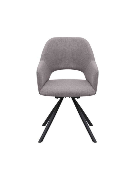 Gabriel Dining Room Fabric Chair Light Beige 58x60x85cm