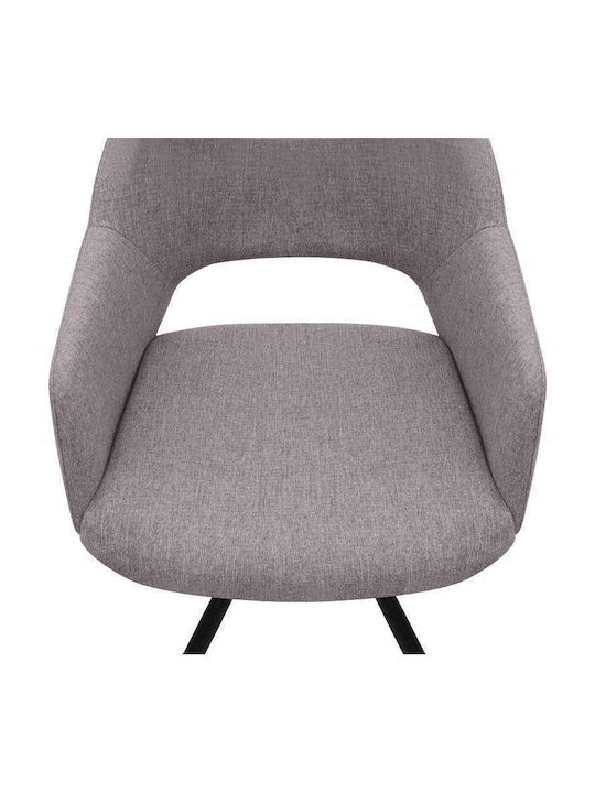 Gabriel Dining Room Fabric Chair Light Beige 58x60x85cm