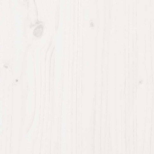 Table Kitchen Wooden with Metal Frame White 100x50x77cm