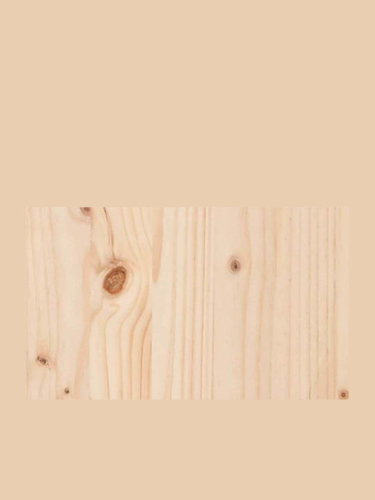 Tisch Küche Holz mit Metallgestell Natural 100x50x77cm
